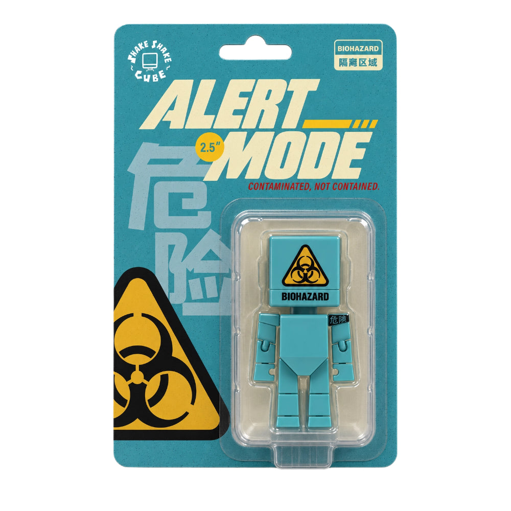 SHAKE SHAKE CUBE ALERT MODE Figure 2.5" — 6-Pack Hazard Alert Collectibles, Articulated Action Figure Serie