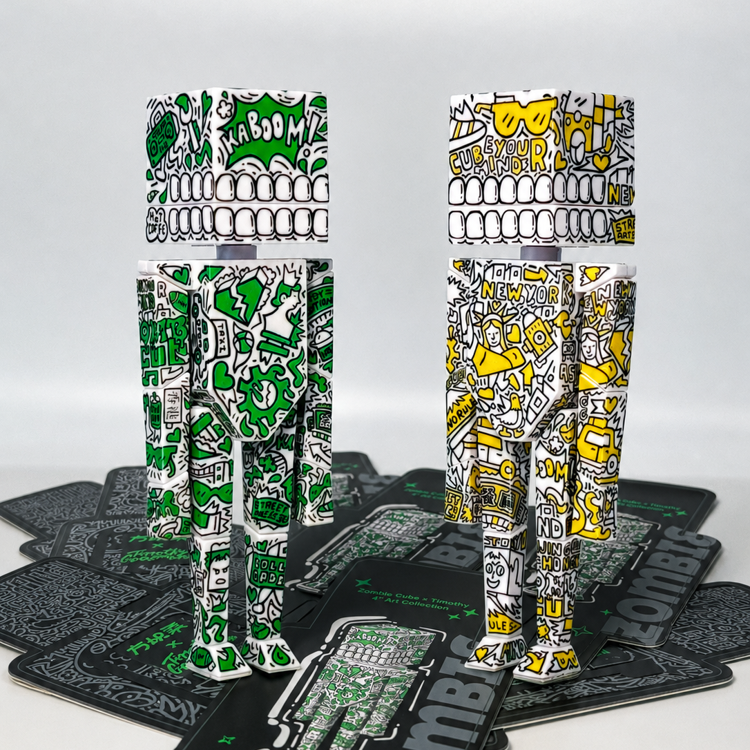 Zombie Cube × Timothy 4" Art Collectible