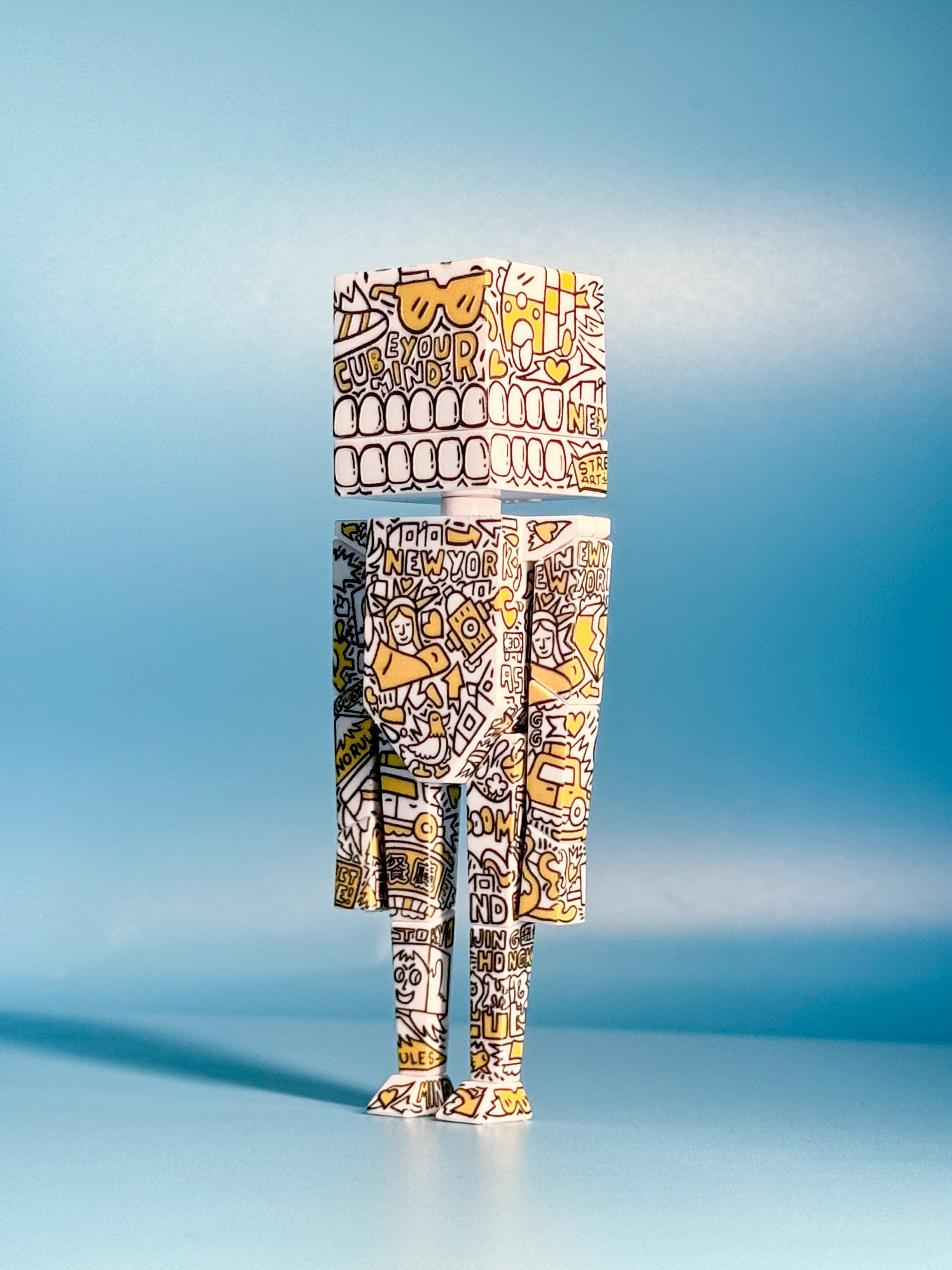 Zombie Cube × Timothy 4" Art Collectible