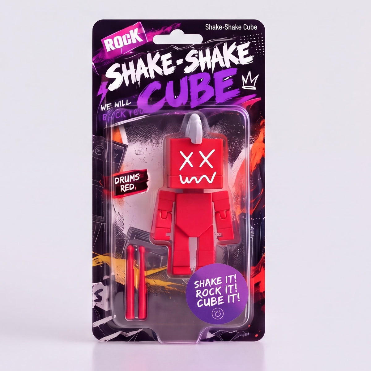 SHAKE SHAKE CUBE ROCK GENERATION 2.5" Band Figure 4-Pack — Original IP, Instrument Accessories