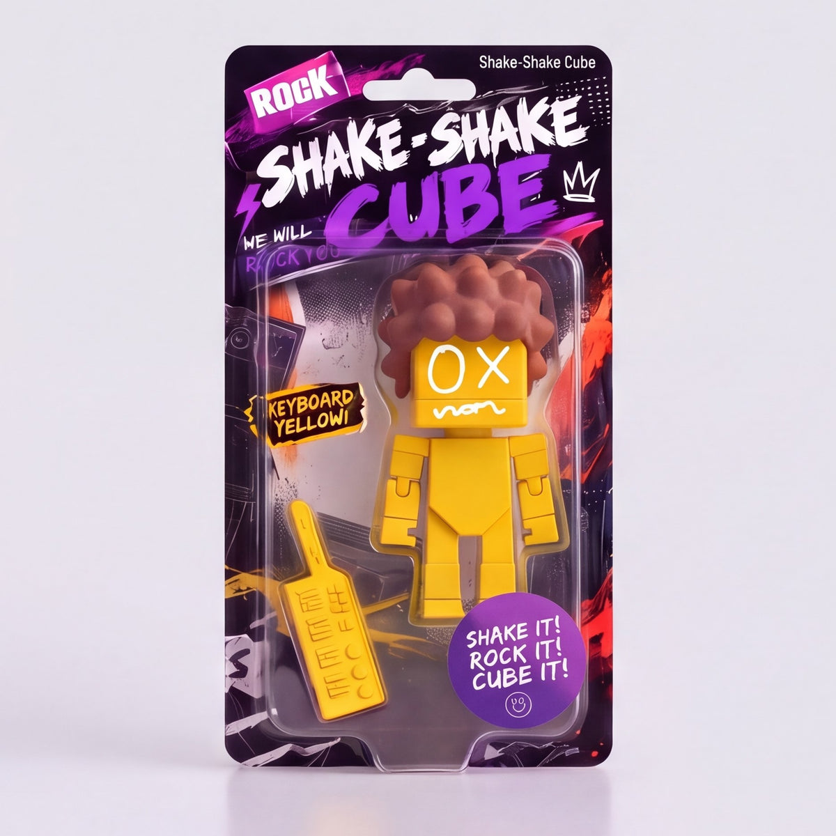SHAKE SHAKE CUBE ROCK GENERATION 2.5" Band Figure 4-Pack — Original IP, Instrument Accessories