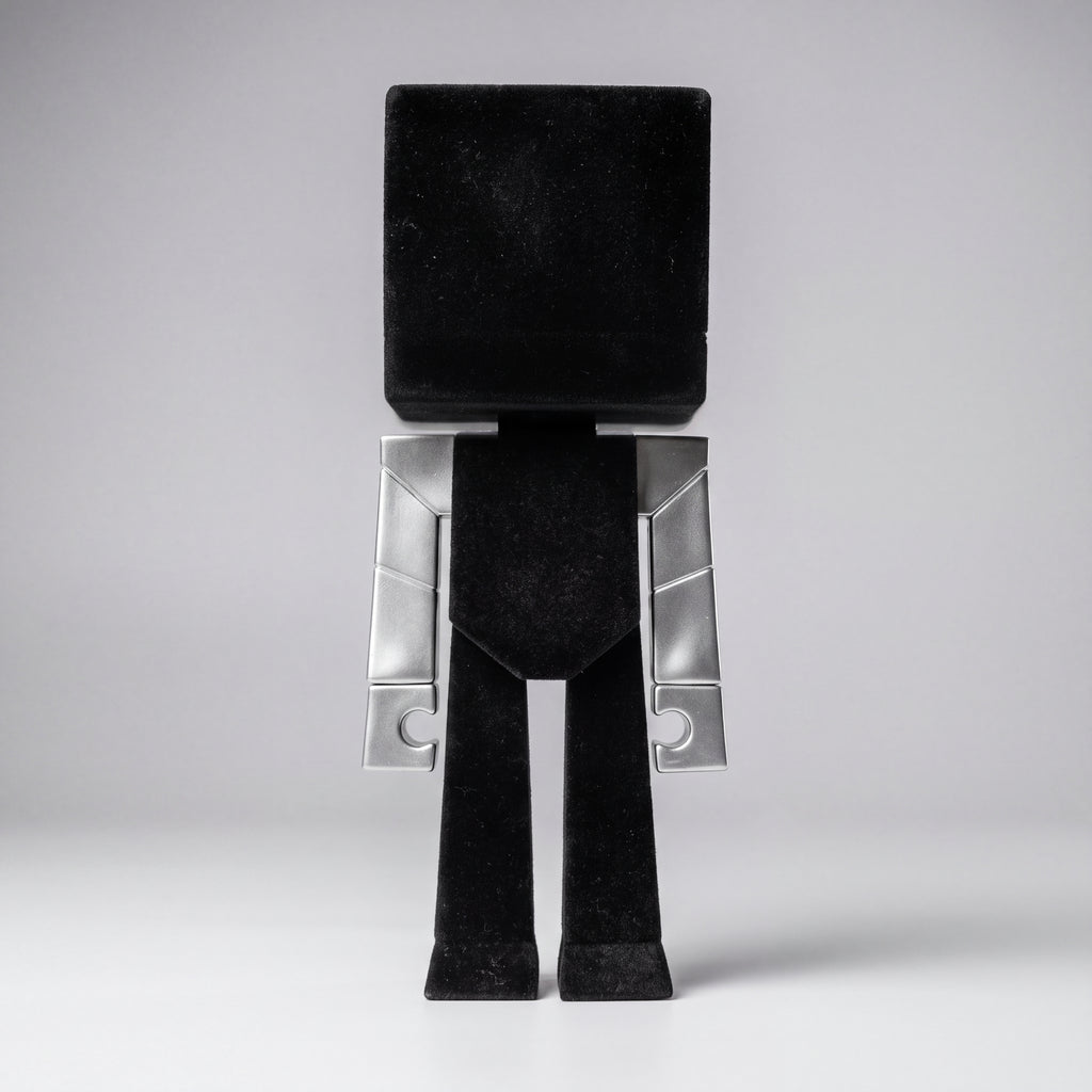 TITAN CUBE Flocked Figure — Velvet Texture Art Toy, 9" Vinyl Designer Collectible, Limited Texture Edition