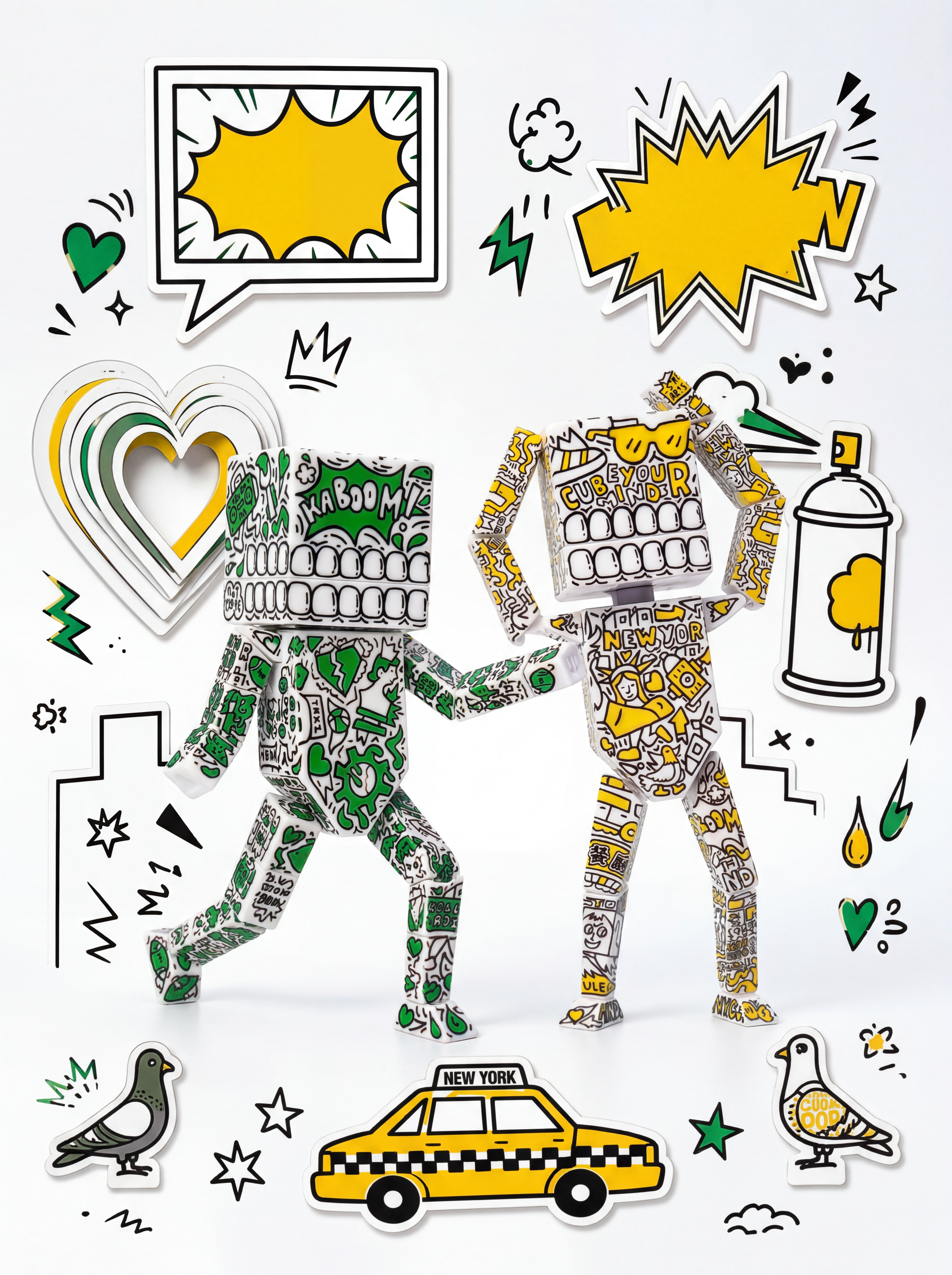 Zombie Cube × Timothy 4" Art Collectible